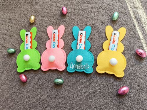 Personalised Bunny Cutlery Holders