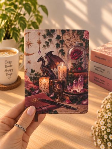 Witchy Dragon & Crystal Notebook A6